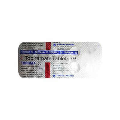 TOPIMAX 50 Tablet 10's - Epilepsy/Convulsion-Ant