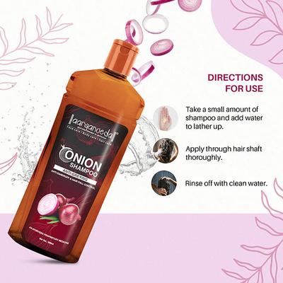 Aryanveda Red Onion Oil & Black Seed Oil Shampoo (Oil Free with Shampoo) (200 Ml + 50 Ml) 1's - Shampoos