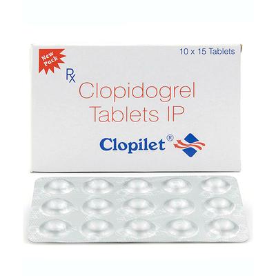 Clopilet 75mg Tablet 15'S - Blood Clot-Ant