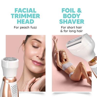 LetsShave Evior Face and Body Trimmer Set for Women with 2 Year Warranty - Womens Trimmer with Foil Shaver 1's - Shaving & Hair Removal