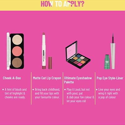 Swiss Beauty Funk It Up Look Kit 18.5 gm - Makeup Kits & Sets