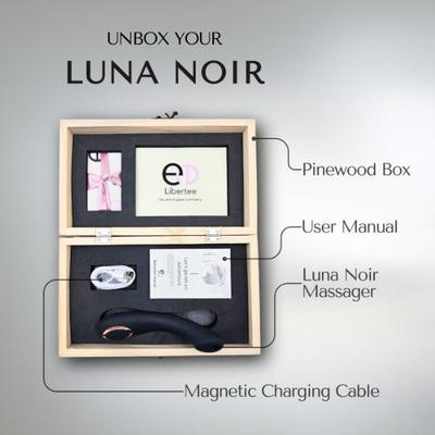 Libertee Premium Curved Rechargeable Massager 12 Modes Noir 1's - Massagers And Vibrators