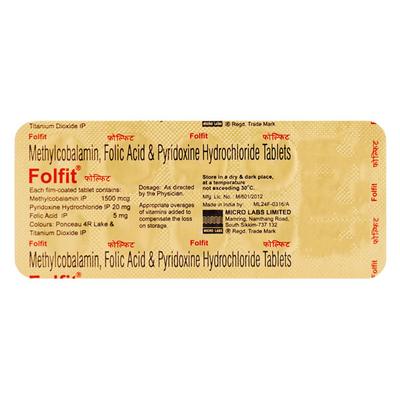 Folfit Tablet 10'S - Iron Supplement/Anaemia-Vma