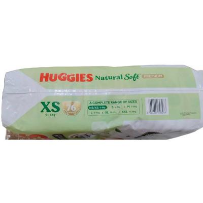 Huggies Natural Soft Premium Baby Diaper Pant (XS) 76's - Diapers & Wipes