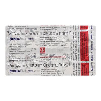 MORDICA 625 Tablet 10's - Bacterial Infections-Pen