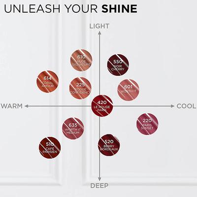 Loreal Paris Infallible Laque Resistance Lacquer-Like Shine, 16H Longwear, 520 Berry Bordeaux 4 ml - Liquid Lipsticks