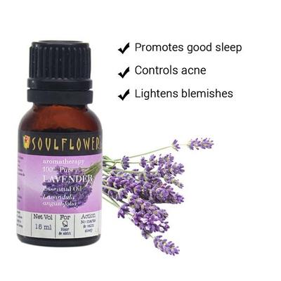 Soulflower Essential Oil - Lavender 15 ml (N) - Lotions & Creams