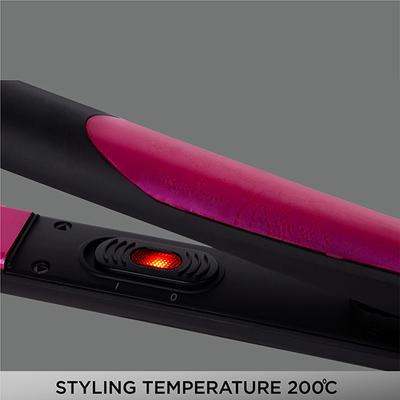 VEGA Silky Hair Straightener With Ceramic Coated Plates (VHSH-06) Pink 1 gm - Straighteners