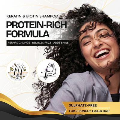 The Skin Story New Keratin Repair & Strengthen Shampoo 450 ml - Shampoos