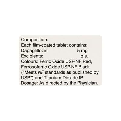 GLUFLOZIN 5 Tablet 15's - Diabetes-Ant