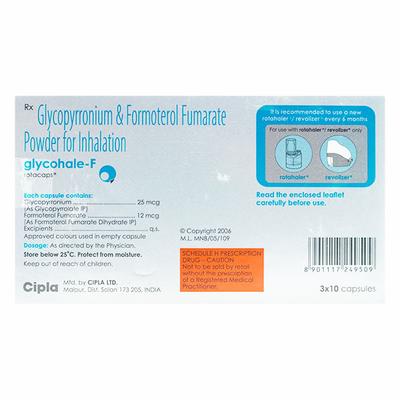 GLYCOHALE F Rotacap 10's - Asthma/COPD-Ast