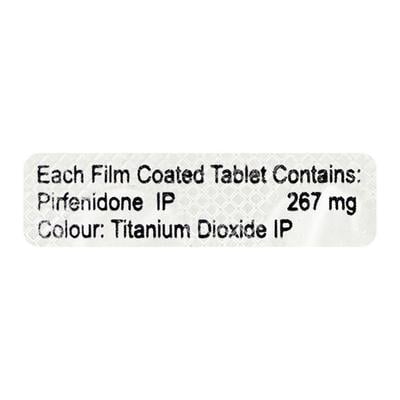 PIRFETAB 267mg Tablet 10's - Idiopathic Pulmonary Fibrosis