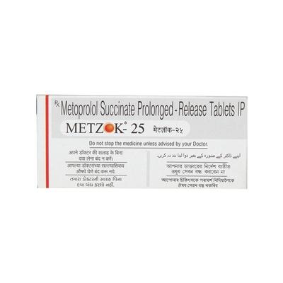 Metzok 25mg Tablet 10'S - Hypertension-Bet