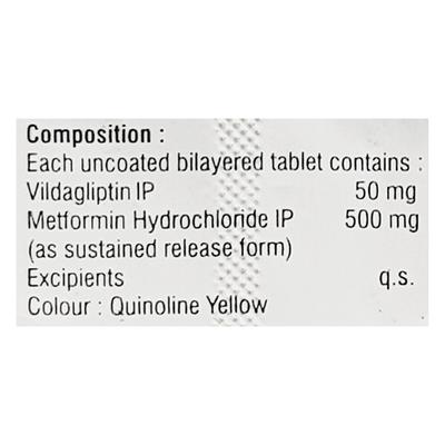VILDAMAC M SR 50/500 Tablet 10's - Diabetes-Ant