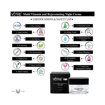 Votre Multi Vitamin And Rejuvenating Night Cream 50 gm - Night Cream
