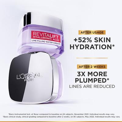 Loreal Paris Revitalift Hyaluronic Acid Micro - epidermic Hyaluron Line Filling Water Cream 50 ml - Face Moisturizers