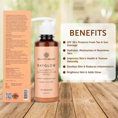 Bella Vita Organic Day Glow Face & Body Sunscreen Lotion 200 gm - Body Sunscreen