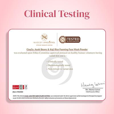 Clayco Azuki Beans + Koji Rice Foaming Face Powder 15 gm - Talcum Powders