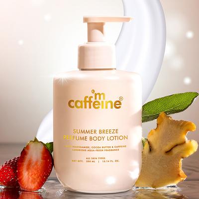 Mcaffeine Summer Breeze Perfume Body Lotion With Niacinamide and Cocoa Butter, Fresh Aquatic Fragrance 300 ml - Creams/Oils/Lotions