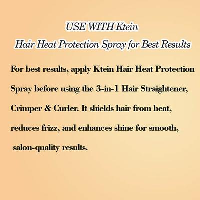 Ktein 3-In-1 Professional Hair Straightener, Crimper and Curler 13 g - Multi-Stylers