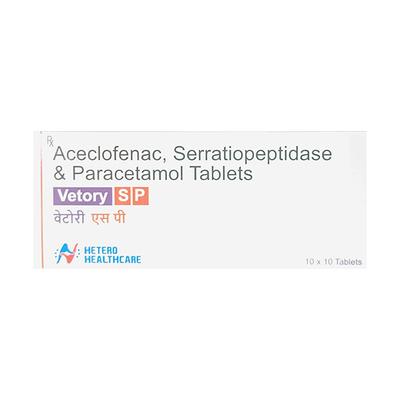 Vetory SP Tablet 10'S - Pain relief-Nsa