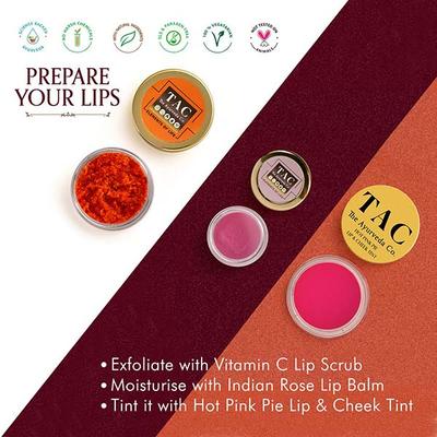 TAC - The Ayurveda Co. Hot Pink Pie Lip & Cheek Tint 5gm - Lip Stains & Tints