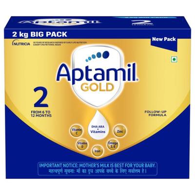 Aptamil Gold Infant Formula Stage 2 Milk Powder (6-12 months) 2 Kg - Baby And Infant Supplements