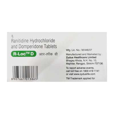 R LOC D Tablet 30's - Ulcer/Reflux/Flatulence-Aaa