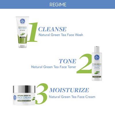 The Moms Co. Natural Green Tea Face Cream with Aloe Vera and Niacinamide Moisturizes and Controls Acne 50gm - Face Moisturizers