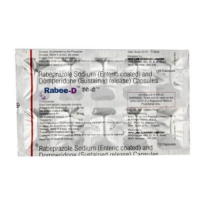 Rabee D Capsule 10'S - Ulcer/Reflux/Flatulence-Aaa