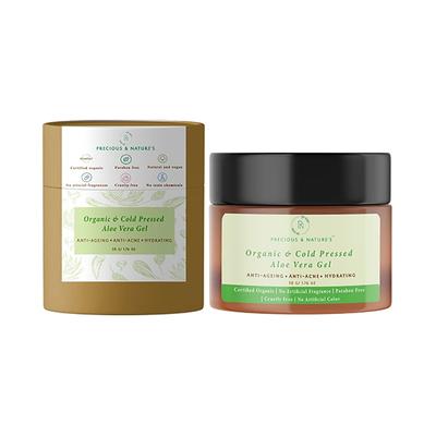 Precious & Nature'S Certified Organic and Cold-Pressed Pure Aloe Vera Gel 50 gm - Face Gels