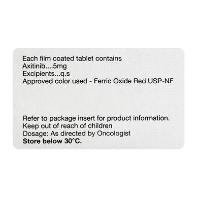 INLYTA 5mg Tablet 14's - Cancer Oncology-Cyt