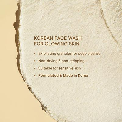 Quench Botanics Rice Water & Vitamin E Face Wash for Gentle Exfoliation 100 ml - Scrubs & Exfoliants
