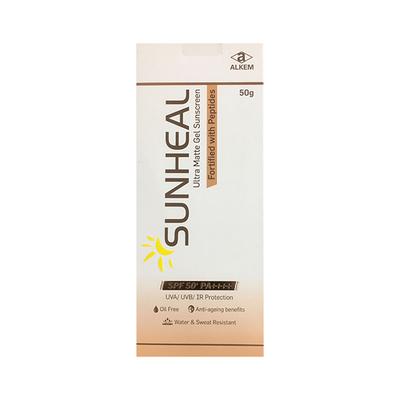 SUNHEAL SPF 50+ PA++++ UVA/UVB Ultra Matte Gel Sunscreen 50gm - Sunscreen Preparations-Emo