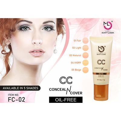 Matt Look Cc Conceal N Cover Oil - Free SPF - 15, Light 47.5 gm - Foundation