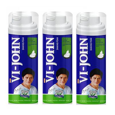 Vi-John Sensitive Skin Shaving Foam - Pack of 3 x 250 gm - Shaving Foams