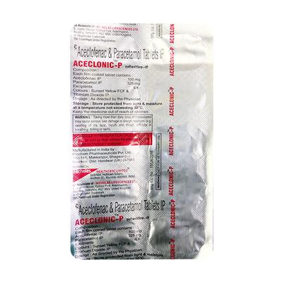 ACECLONIC P Tablet 10's - Pain relief-Nsa