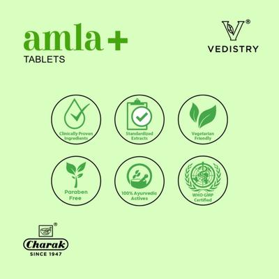 Vedistry Amla+ Tablet 60's (Buy 2 Get 1 Free) - Speciality Medicines