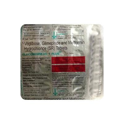 GLUCONORM VG PLUS 1mg Tablet 15's - Diabetes-Ant