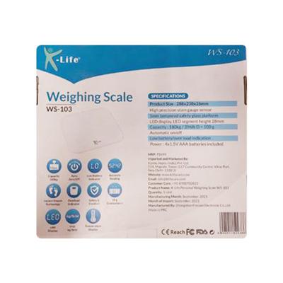 X-Life Weighing Scale (WS-103) - Weighing Scale