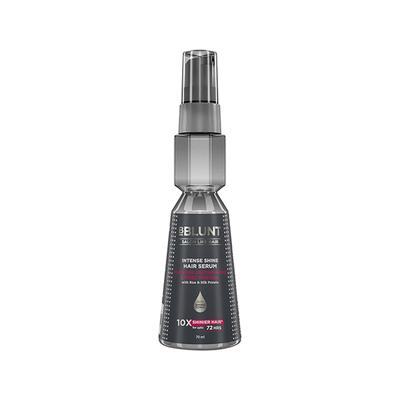 Bblunt Intense Shine Hair Serum with Rice and Silk Protein for 10x Shinier Hair for Upto 72 Hours 70 ml - Hair Serums