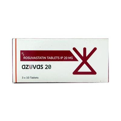 Azuvas 20mg Tablet 10'S - High Cholesterol-Dys