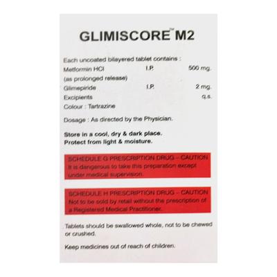 GLIMISCORE M2 Tablet 10's - Diabetes-Ant
