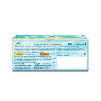 O.B. Pro-Comfort (Regular) Tampon 20's - Tampons