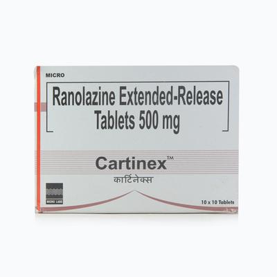 Cartinex 500mg Tablet 10'S - Angina