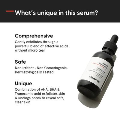 Minimalist Glycolic acid & Tranexamic acid, 11% Body Exfoliator 60 ml - Others