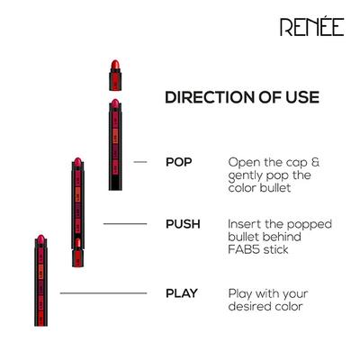 RENEE Fab Bullet L 18 Crimson Cupid 1.5 gm - Lipsticks