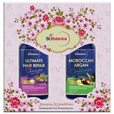 Stbotanica Ultimate Hair Repair Shampoo + Moroccan Argan Hair Conditioner 600 ml - Shampoos