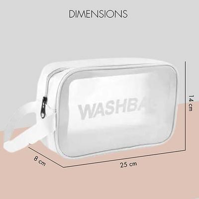 Allure Washable Cosmetic Medium Bag Color White 1's - Makeup Bags & Cases