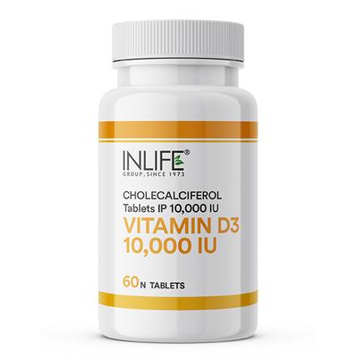 Inlife Vitamin D3 10000 IU Chewable Tablets 60's - Multi-Vitamins